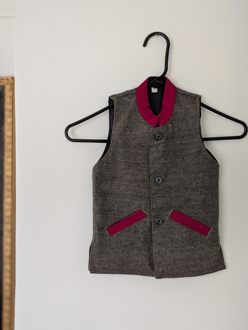 Kids Hollywood Vintage Tweed Vest
